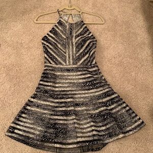 Parker black and white size XS dress